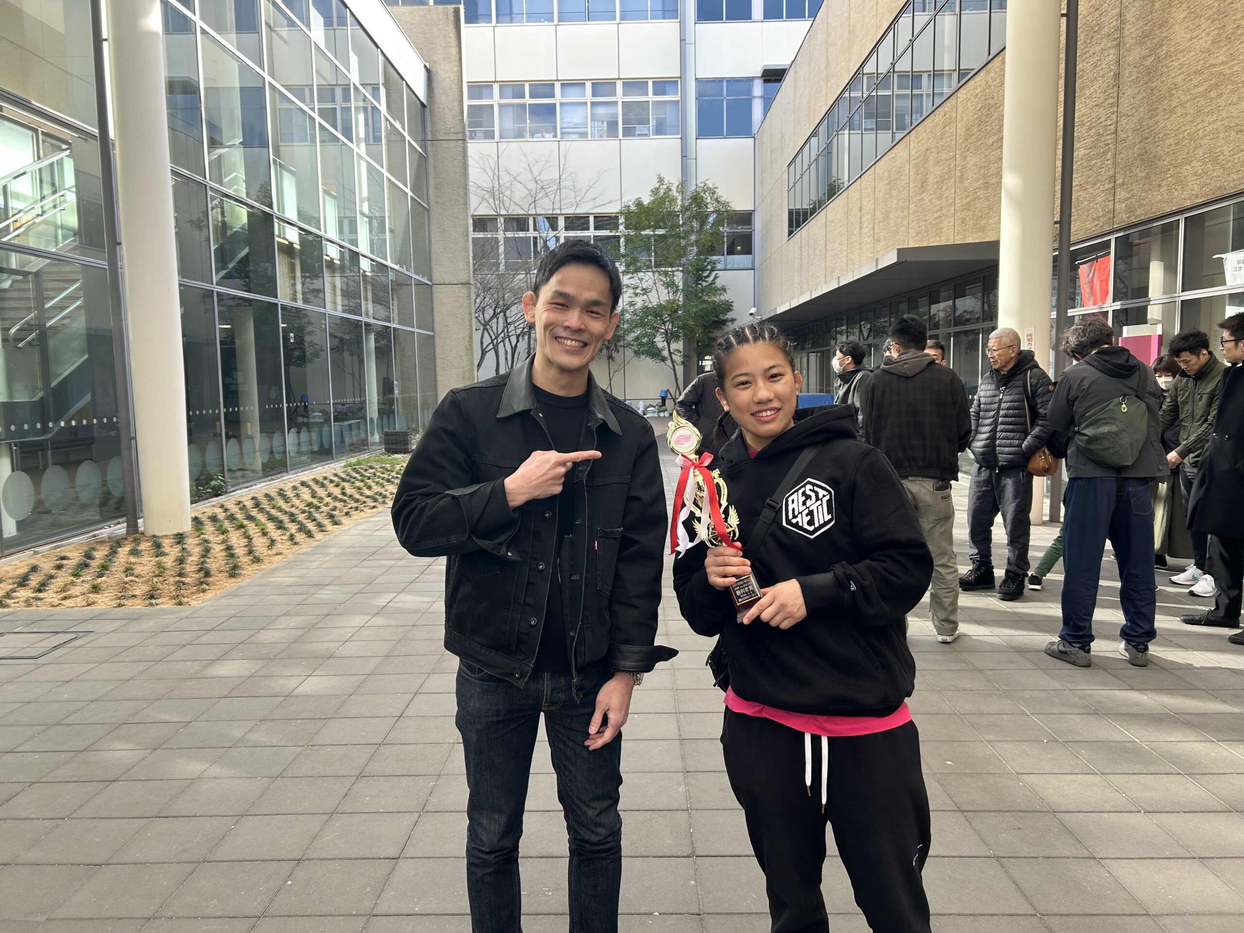 無事勝利した須田萌里選手